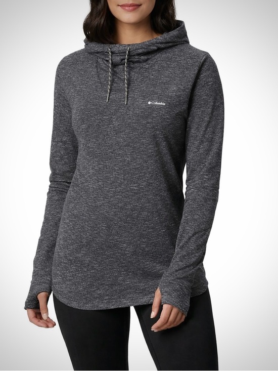Columbia Tops - Columbia Pilsner Peak Lightweight Pullover Hoodie Charcoal Gray Heathered Size M